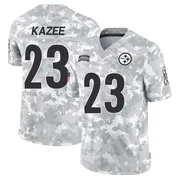 Arctic Camo Youth Damontae Kazee Pittsburgh Steelers Limited 2024 Salute to Service Jersey