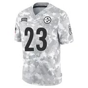 Arctic Camo Youth Damontae Kazee Pittsburgh Steelers Limited 2024 Salute to Service Jersey