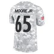 Arctic Camo Youth Dan Moore Jr. Pittsburgh Steelers Limited 2024 Salute to Service Jersey