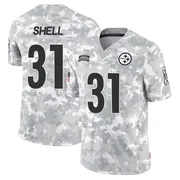 Arctic Camo Youth Donnie Shell Pittsburgh Steelers Limited 2024 Salute to Service Jersey