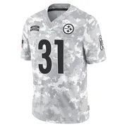 Arctic Camo Youth Donnie Shell Pittsburgh Steelers Limited 2024 Salute to Service Jersey