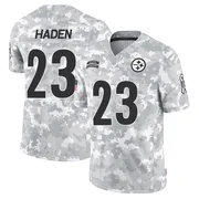 Arctic Camo Youth Joe Haden Pittsburgh Steelers Limited 2024 Salute to Service Jersey