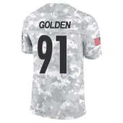 Arctic Camo Youth Markus Golden Pittsburgh Steelers Limited 2024 Salute to Service Jersey