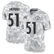 Arctic Camo Youth Nick Herbig Pittsburgh Steelers Limited 2024 Salute to Service Jersey