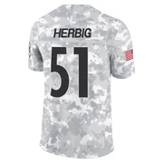 Arctic Camo Youth Nick Herbig Pittsburgh Steelers Limited 2024 Salute to Service Jersey