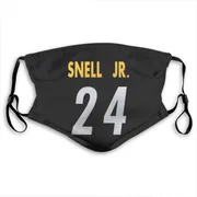 Black Benny Snell Jr. Pittsburgh Steelers Washable & Reusable Face Mask With PM2.5 Filter