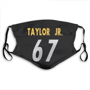 Black Calvin Taylor Jr. Pittsburgh Steelers Washable & Reusable Face Mask With PM2.5 Filter