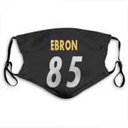 Black Eric Ebron Pittsburgh Steelers Washable & Reusable Face Mask With PM2.5 Filter