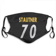 Black Ernie Stautner Pittsburgh Steelers Washable & Reusable Face Mask With PM2.5 Filter