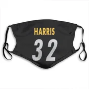 Black Franco Harris Pittsburgh Steelers Washable & Reusable Face Mask With PM2.5 Filter