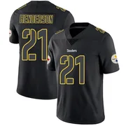 Black Impact Men's C.J. Henderson Pittsburgh Steelers Limited Jersey