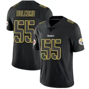 Black Impact Men's Cole Holcomb Pittsburgh Steelers Limited Jersey