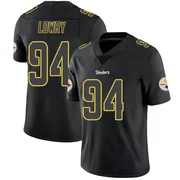 Black Impact Men's Dean Lowry Pittsburgh Steelers Limited Jersey