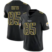 Black Impact Men's Duece Watts Pittsburgh Steelers Limited Jersey