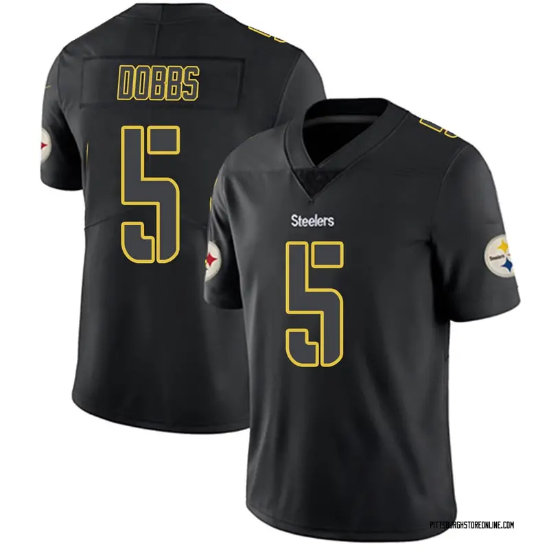 Black Impact Men's Joshua Dobbs Pittsburgh Steelers Limited Jersey