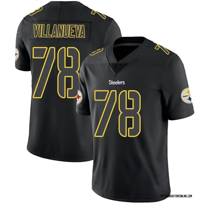 Pittsburgh Steelers Nike #78 Alejandro Villanueva Replica Home Jersey