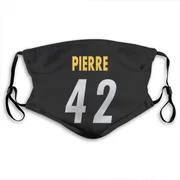 Black James Pierre Pittsburgh Steelers Washable & Reusable Face Mask With PM2.5 Filter