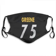 Black Joe Greene Pittsburgh Steelers Washable & Reusable Face Mask With PM2.5 Filter