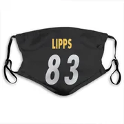 Black Louis Lipps Pittsburgh Steelers Washable & Reusable Face Mask With PM2.5 Filter