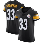 Black Men's Aaron Shampklin Pittsburgh Steelers Elite Team Color Vapor Untouchable Jersey