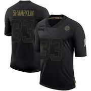 Black Men's Aaron Shampklin Pittsburgh Steelers Limited 2020 Salute To Service Jersey