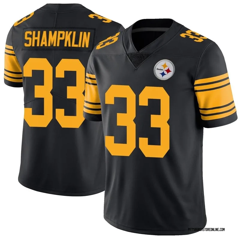 Black Men's Aaron Shampklin Pittsburgh Steelers Limited Color Rush Jersey