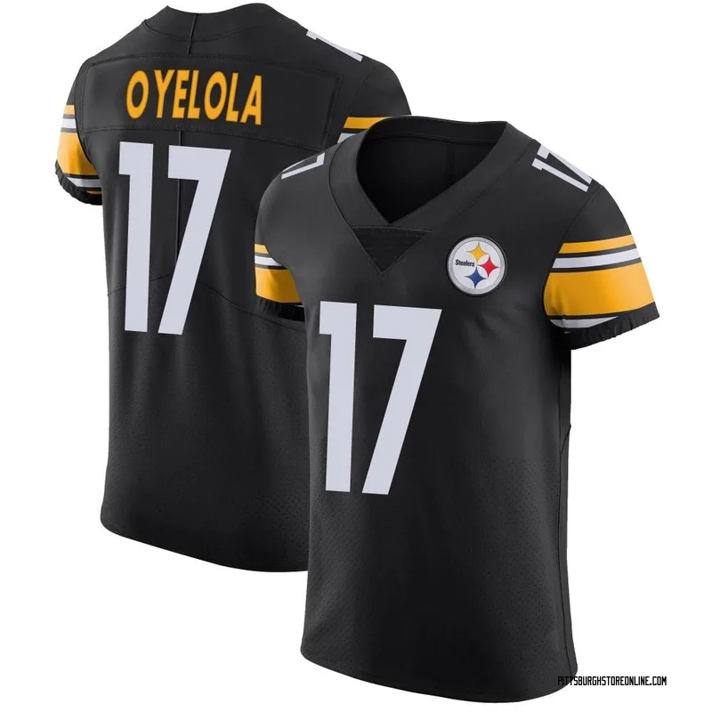 Black Men's Ayo Oyelola Pittsburgh Steelers Elite Team Color Vapor Untouchable Jersey