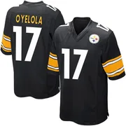 Black Men's Ayo Oyelola Pittsburgh Steelers Game Team Color Jersey