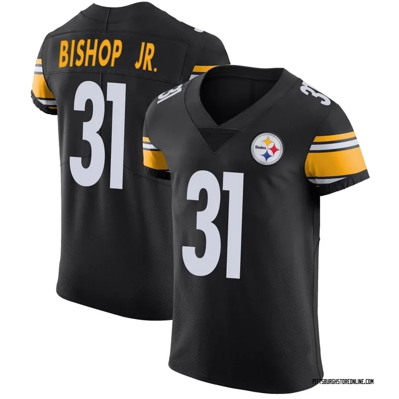 Black Men's Beanie Bishop Jr. Pittsburgh Steelers Elite Team Color Vapor Untouchable Jersey