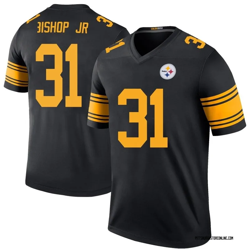 Black Men's Beanie Bishop Jr. Pittsburgh Steelers Legend Color Rush Jersey