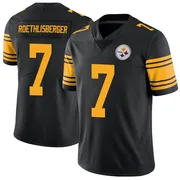 Black Men's Ben Roethlisberger Pittsburgh Steelers Limited Color Rush Jersey