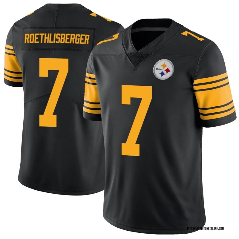 Black Men's Ben Roethlisberger Pittsburgh Steelers Limited Color Rush Jersey