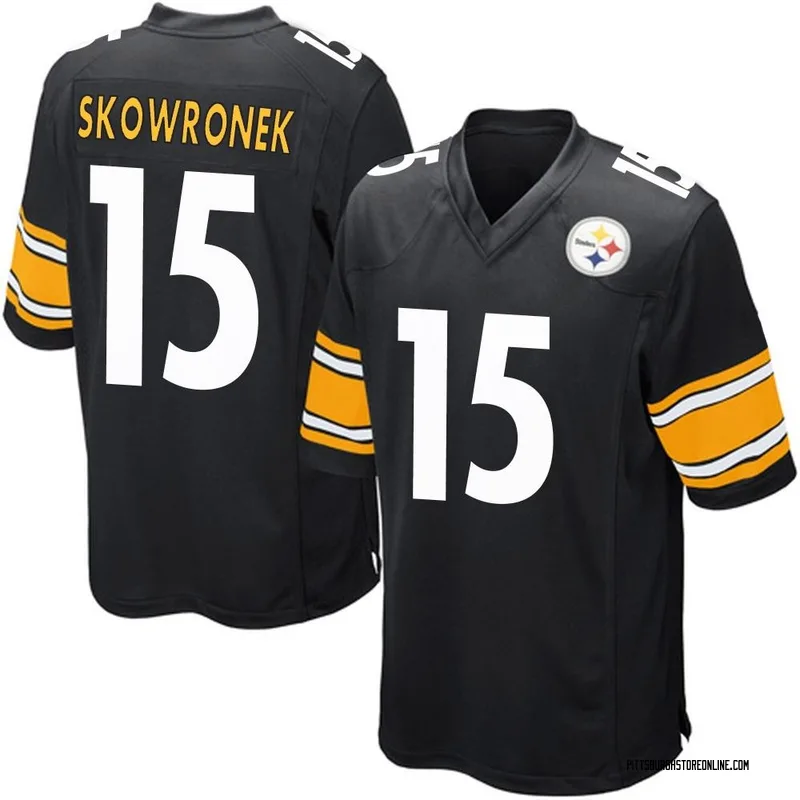 Black Men's Ben Skowronek Pittsburgh Steelers Game Team Color Jersey