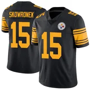 Black Men's Ben Skowronek Pittsburgh Steelers Limited Color Rush Jersey