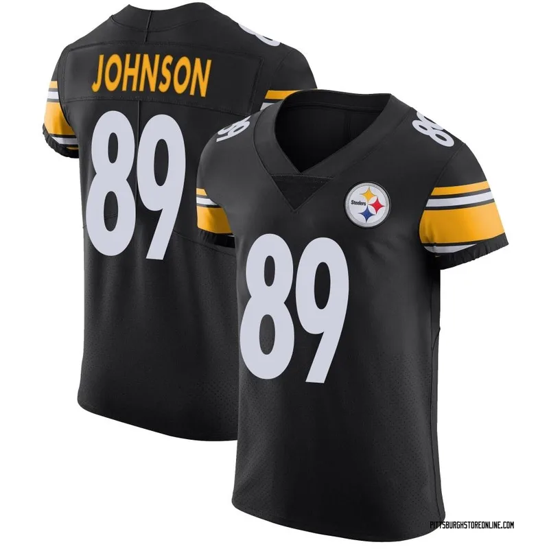 Black Men's Brandon Johnson Pittsburgh Steelers Elite Team Color Vapor Untouchable Jersey