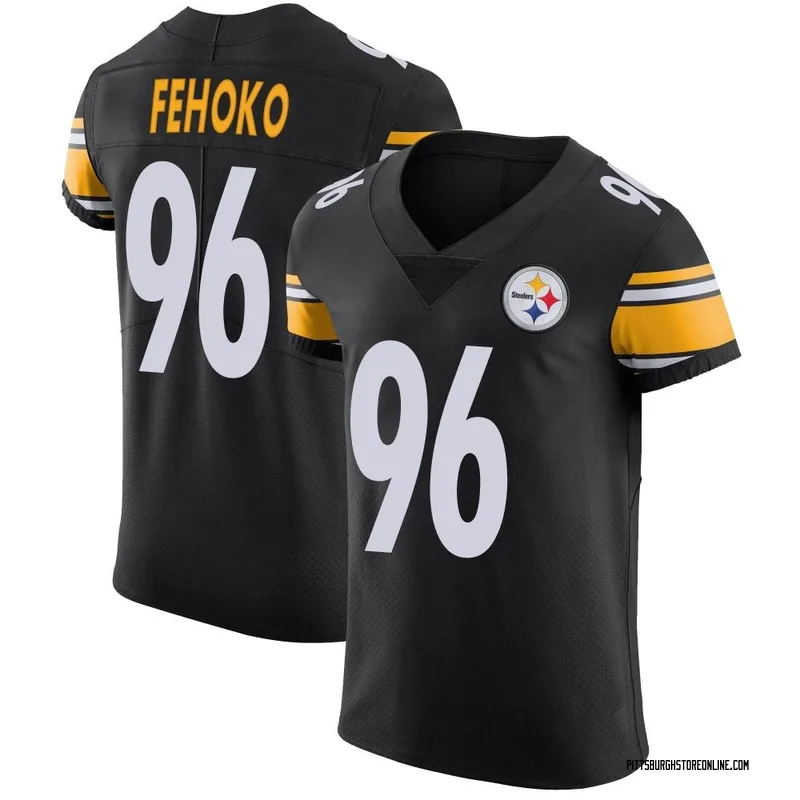 Black Men's Breiden Fehoko Pittsburgh Steelers Elite Team Color Vapor Untouchable Jersey