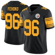 Black Men's Breiden Fehoko Pittsburgh Steelers Limited Color Rush Jersey