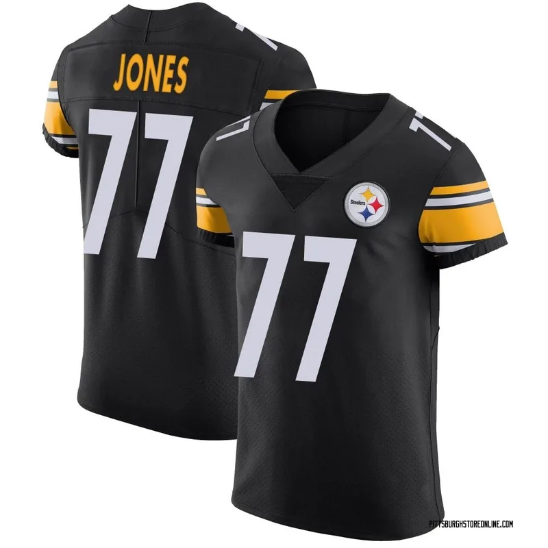 Black Men's Broderick Jones Pittsburgh Steelers Elite Team Color Vapor Untouchable Jersey