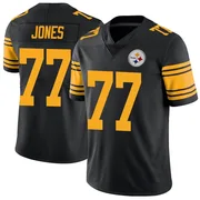 Black Men's Broderick Jones Pittsburgh Steelers Limited Color Rush Jersey