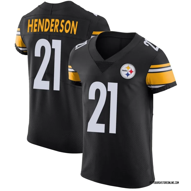 Black Men's C.J. Henderson Pittsburgh Steelers Elite Team Color Vapor Untouchable Jersey