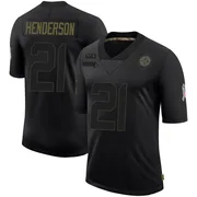 Black Men's C.J. Henderson Pittsburgh Steelers Limited 2020 Salute To Service Jersey