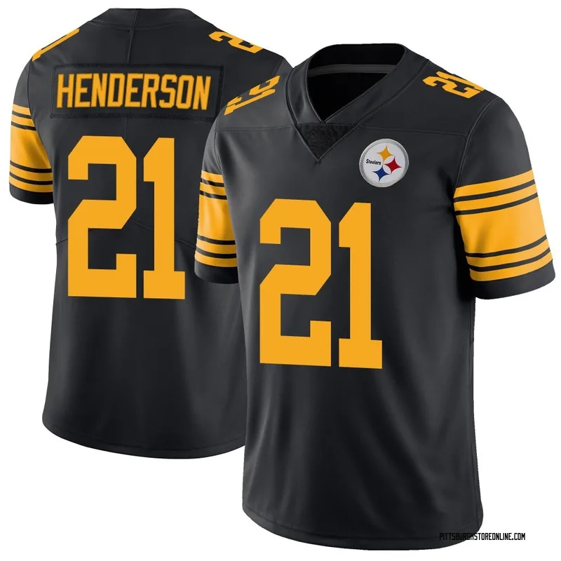 Black Men's C.J. Henderson Pittsburgh Steelers Limited Color Rush Jersey