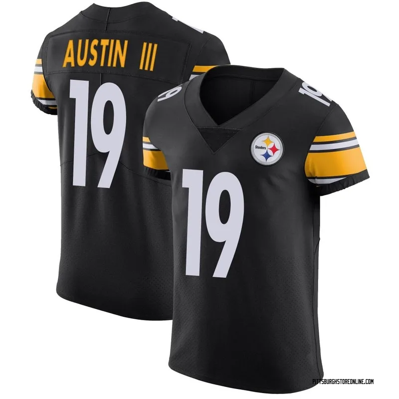 Black Men's Calvin Austin III Pittsburgh Steelers Elite Team Color Vapor Untouchable Jersey