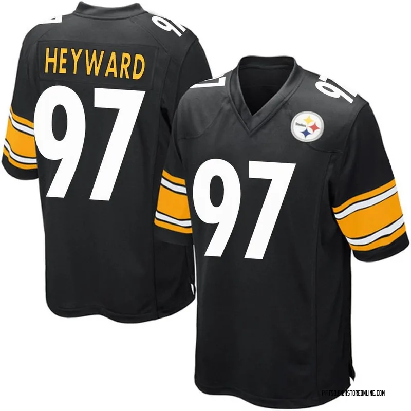 Black Men's Cameron Heyward Pittsburgh Steelers Game Team Color Jersey