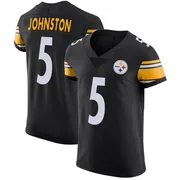 Black Men's Cameron Johnston Pittsburgh Steelers Elite Team Color Vapor Untouchable Jersey