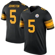 Black Men's Cameron Johnston Pittsburgh Steelers Legend Color Rush Jersey