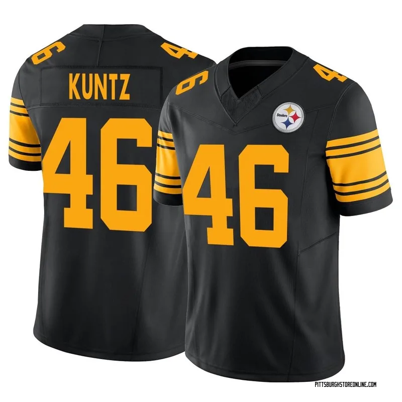 Christian Kuntz Pittsburgh Steelers Youth Black Name & Number Logo T-Shirt 