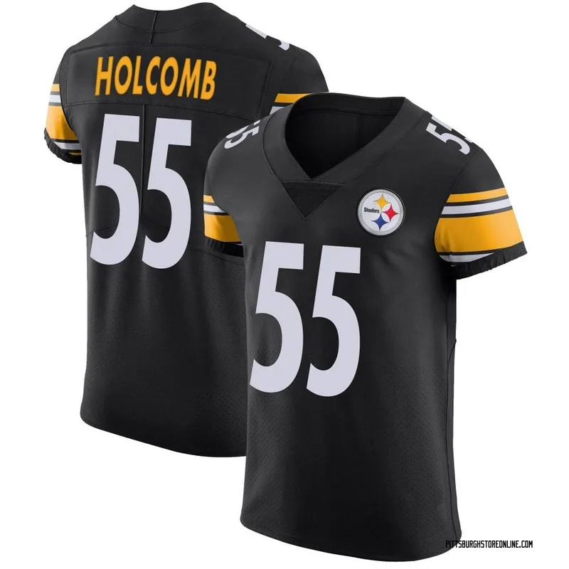 Black Men's Cole Holcomb Pittsburgh Steelers Elite Team Color Vapor Untouchable Jersey