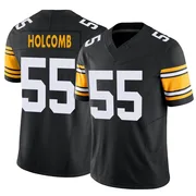 Black Men's Cole Holcomb Pittsburgh Steelers Limited Alternate Vapor F.U.S.E. Jersey