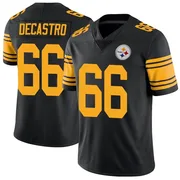 Black Men's David DeCastro Pittsburgh Steelers Limited Color Rush Jersey